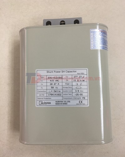 Tụ bù dầu NUINTEK 3P 15KVAr 415V ( ENU-41215KS )