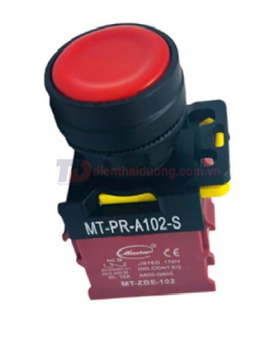 Nút nhấn OFF MASTER màu đỏ Ø22 loại tự nhả ( MT-PR-A102-S )