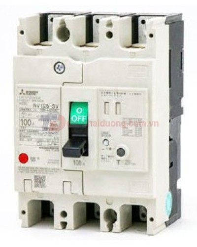 ELCB MITSUBISHI 3P 50A 50kA 30mA hoặc 1.2.500mA ( NV125-HV )