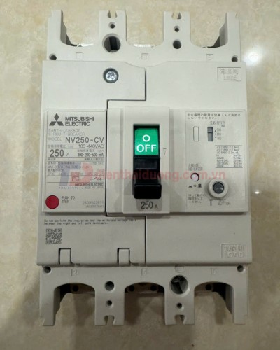ELCB MITSUBISHI 3P 250A 25kA 30mA hoặc 1.2.500mA ( NV250-CV )