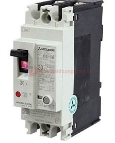 ELCB MITSUBISHI 2P 10A 7.5kA 30mA ( NV63-CV )