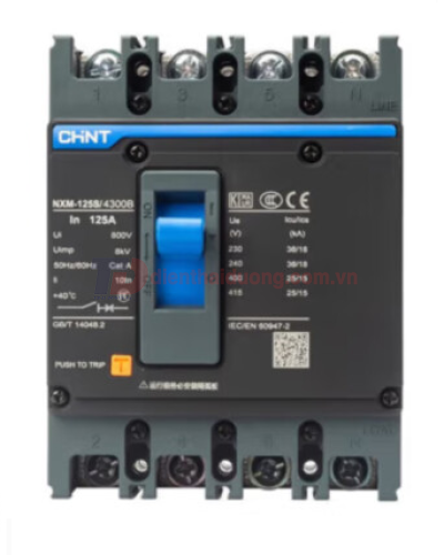 MCCB CHINT 4P 63A 25kA ( NXM-125S/4300B )
