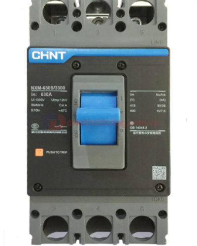 MCCB CHINT 3P 500A 50kA ( NXM-630S/3300 )