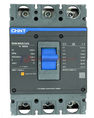 MCCB CHINT 3P 800A 50kA ( NXM-800S/3300 )