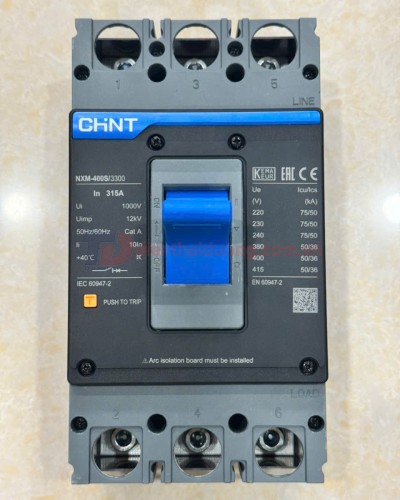 MCCB CHINT 3P 315A 50kA ( NXM-400S/3300 )