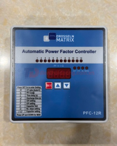 Bộ điều khiển tụ bù 12 Cấp DROSSELN MATRIX PFC-12R