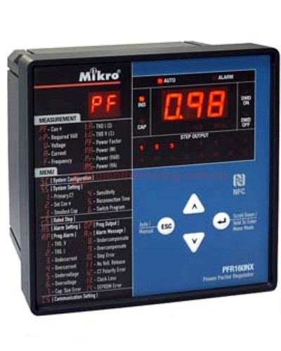 Bộ điều khiển tụ bù 12 cấp MIKRO PFR120NX