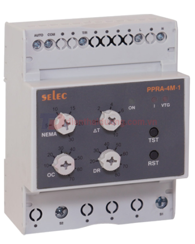 Rơ le bảo vệ ngược pha, mất pha và đảo pha SELEC PPRA-4M-3-415V
