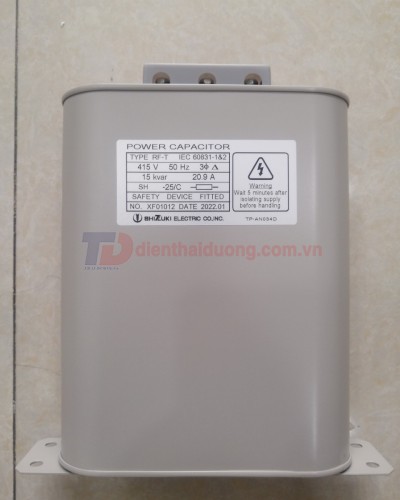 TỤ BÙ DẦU SHIZUKI 3P 15KVAr 415V ( RF-T41515 )