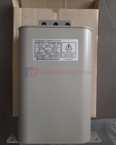 TỤ BÙ DẦU SHIZUKI 3P 20KVAr 415V ( RF-T41520 )