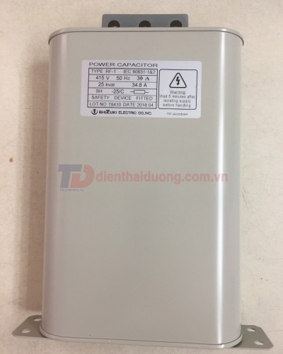 TỤ BÙ DẦU SHIZUKI 3P 25KVAr 415V ( RF-T41525 )