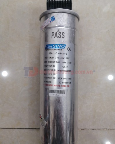 TỤ BÙ KHÔ SINO 3P 10KVAr 440V ( SGKJ-0.44-10-3 )