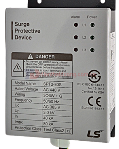 Chống sét lan truyền 3W+G 440V 80kA 3kV class II ( SPT2-80S )