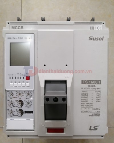MCCB LS 3P 1600A 70kA chỉnh dòng điện tử 7 bước từ 0.4~1.0 x In ( TS1600H )