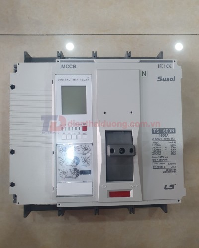 MCCB LS 4P 1600A 50kA chỉnh dòng điện tử 7 bước từ 0.4~1.0 x In ( TS1600N )