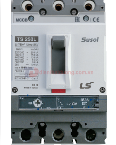 MCCB LS 3P 40A 50kA chỉnh dòng 0.8-0.9-1.0 x In ( TD100N FMU100 )