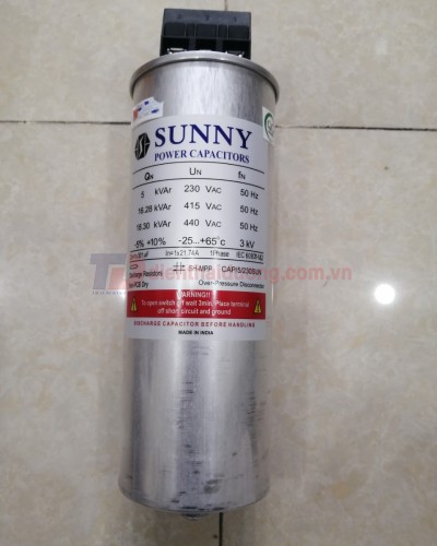 Tụ bù khô SUNNY 1P 5KVAr 230V ( CAP/05/230SUN )
