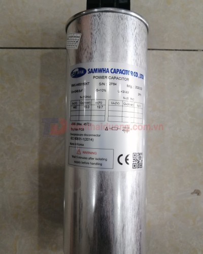 Tụ bù khô SAMWHA 3P 15KVAr 440V ( RMC-4450150KT )