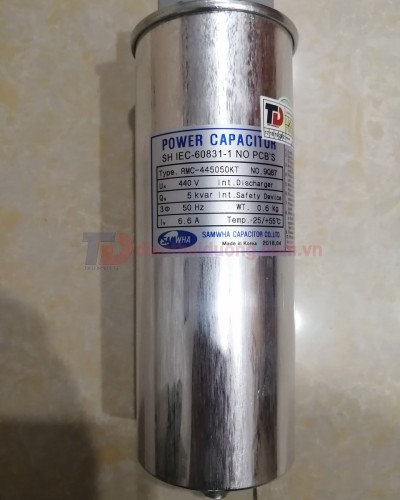 Tụ bù khô SAMWHA 3P 5KVAr 440V ( RMC-4450050KT )