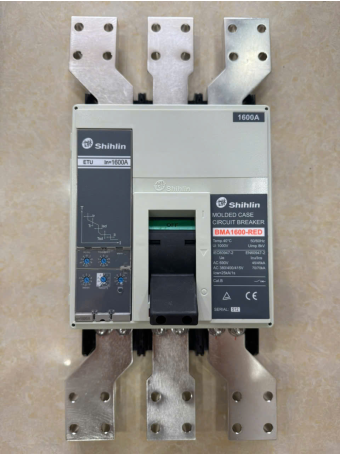 MCCB SHIHLIN 3P 1600A 70kA chỉnh dòng điện tử 0.4~1.0*In ( BMA1600-RED )